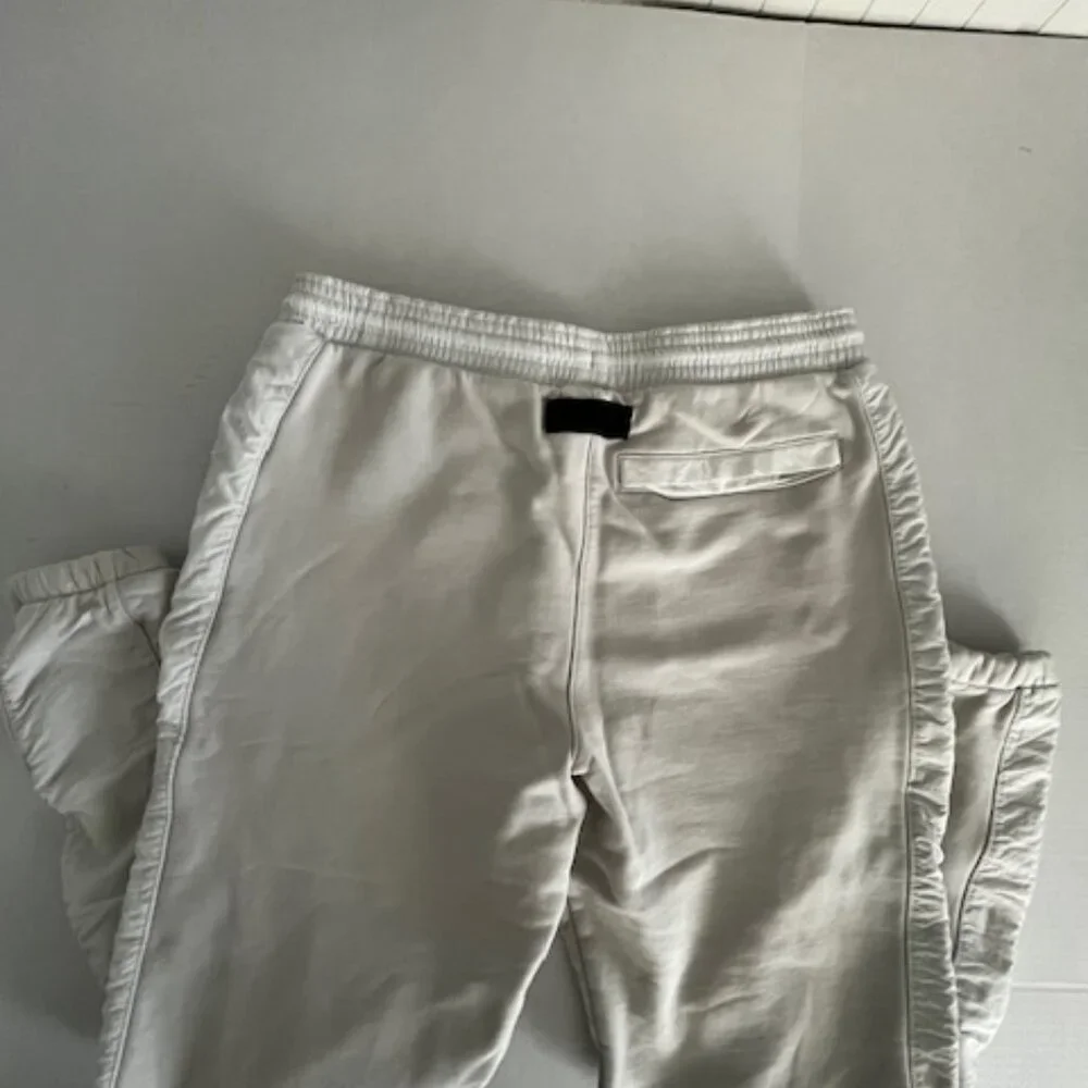Jordan Light Gray and White Jogger Sweatpants